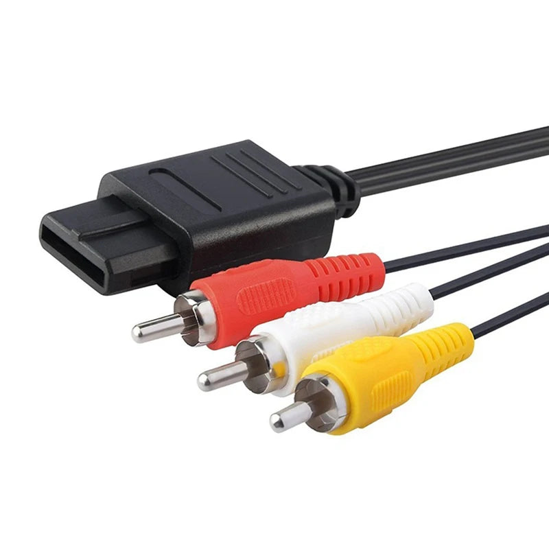 AV RCA Cable for Nintendo N64, Super Famicom & GameCube AV RCA Cable HIP