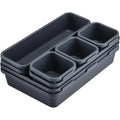 8pc/set Kitchen Bathroom Storage Trays Sundries Jewellery Holder Closet Cover Make Up Organizer Box Storage Drawer Storage Box HIP C