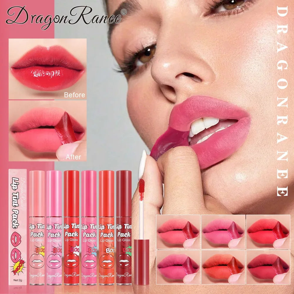 Dragon Ranee Peel-Off Matte Lip Tint – Waterproof & Long-Lasting Peel-Off Lip Tint HIP