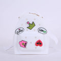 EVA Sandproof Beach Tote Bag – Portable Summer Handbag EVA Beach Tote Bag HIP White