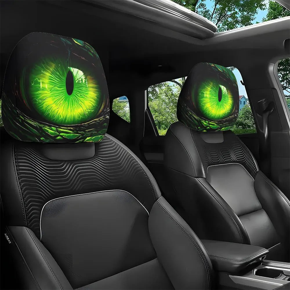 Dragon Eye HD Print Car Headrest Covers – Set of 2 Car Headrest Covers HIP
