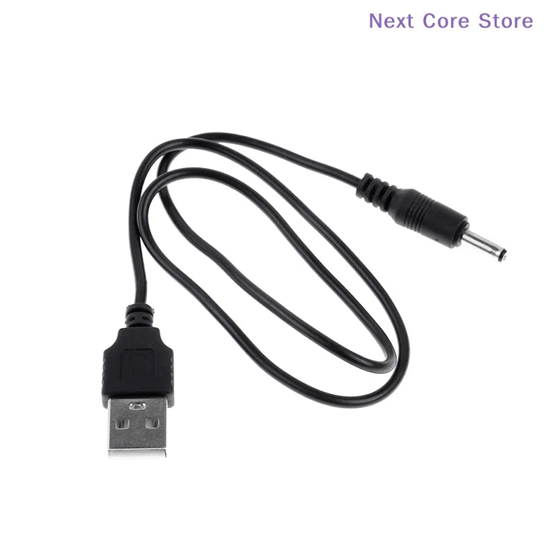 USB Male to 3.5mm DC Charging Cable 60cm – Black USB Charging Cable HIP