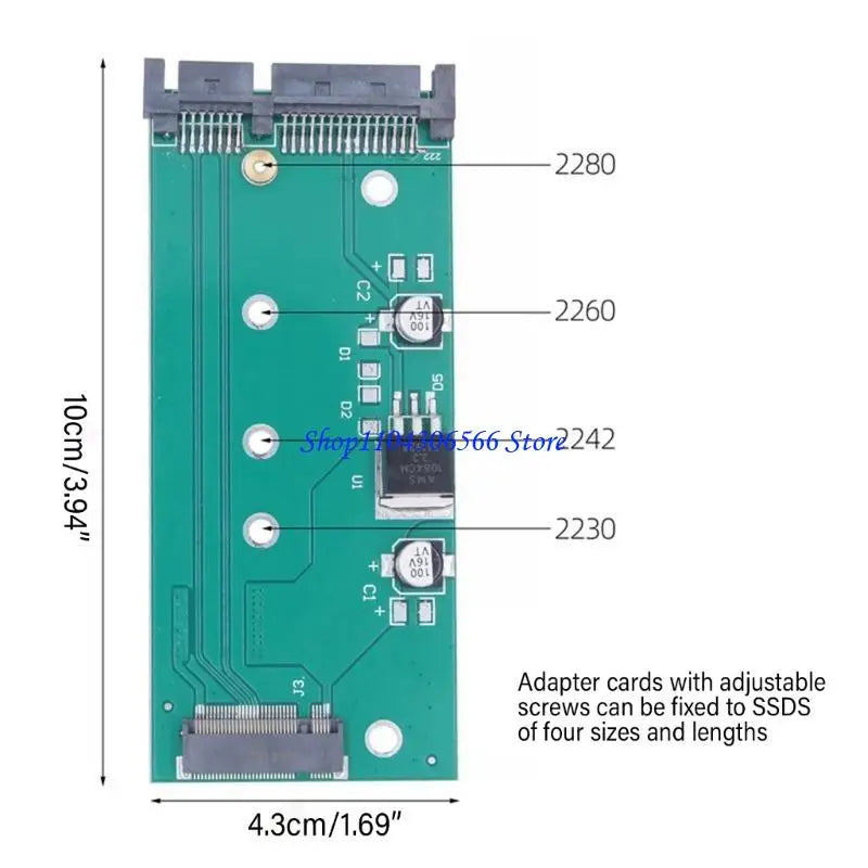M.2 NGFF to SATA 3.0 Adapter Card | 2230 2242 2260 2280 SSD SSD Adapter Card HIP