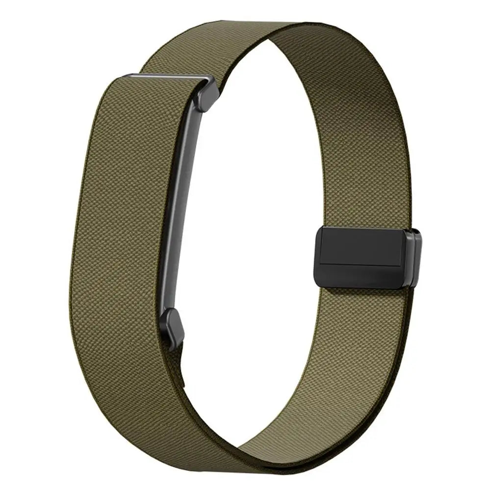 Nylon Weave Bicep Strap for Google Fitbit Air Bands Fitness Tracker Replacement Band Wristband for Google Fitbit Air Straps HIP military green