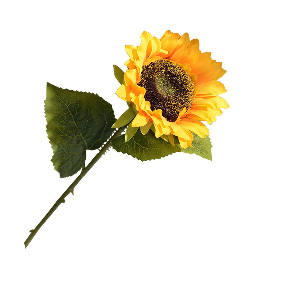 Simulation Sunflower Pastoral Style Artificial Flower False Silk Sunflower for Home Decoration Sunflower HIP