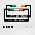 Irish Flag Gaelic License Plate Frame – Aluminum 6x12" License Plate Frame HIP 1