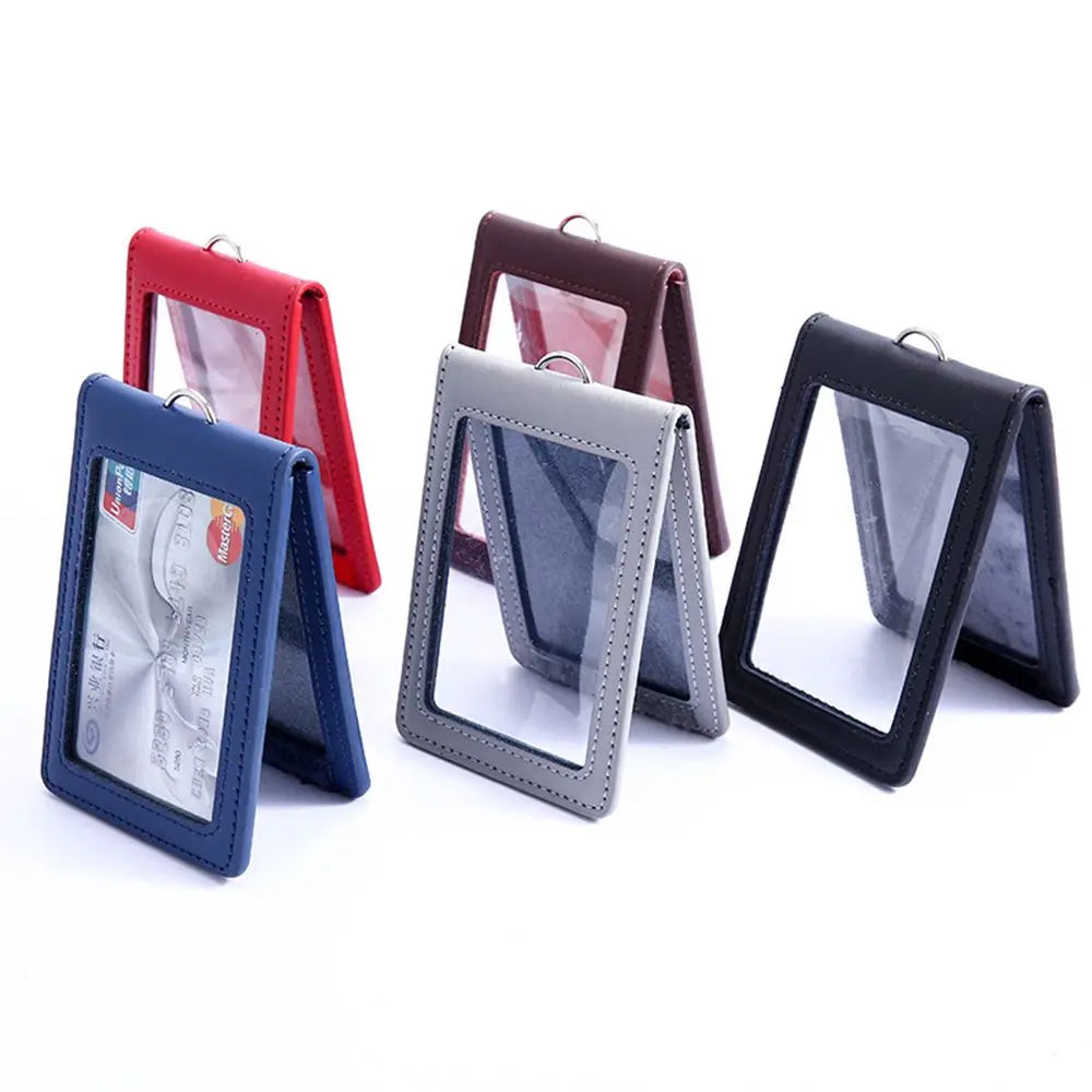 Leather Carabiner ID Badge Holder – Belt Clip & Key Ring ID Badge Holder HIP