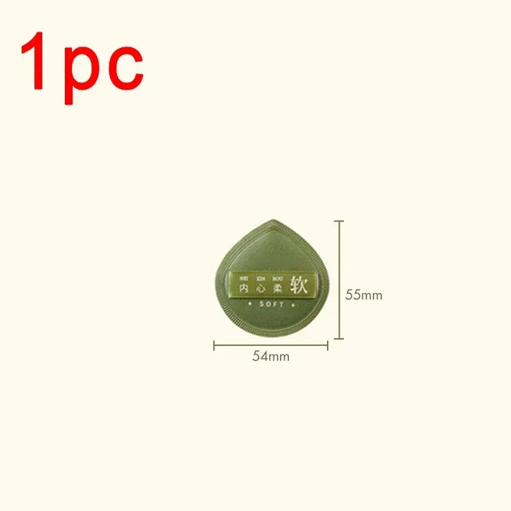 Super Thick Velvet Powder Puff – Wet & Dry Foundation Sponge Makeup Powder Puff HIP A1pc Green- S