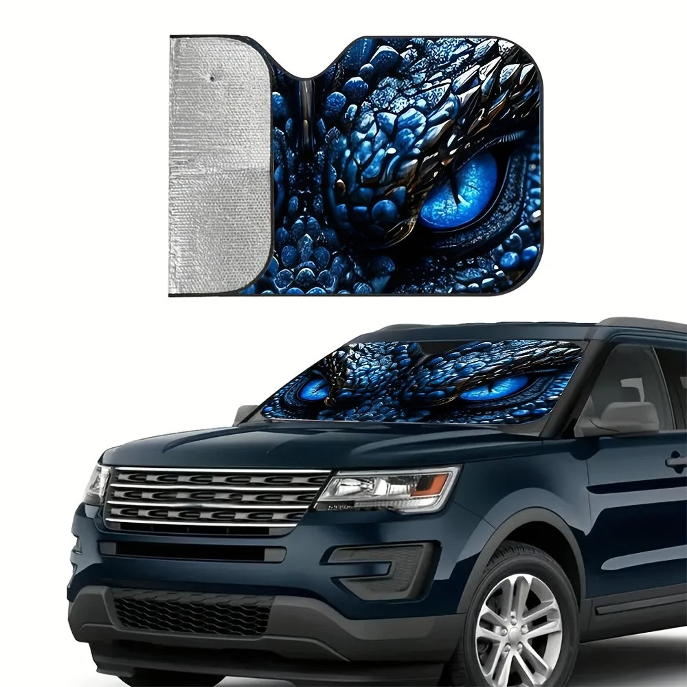Dragon Glacier Universal Car Sunshade – UV Windshield Cover Car Windshield Sunshade HIP