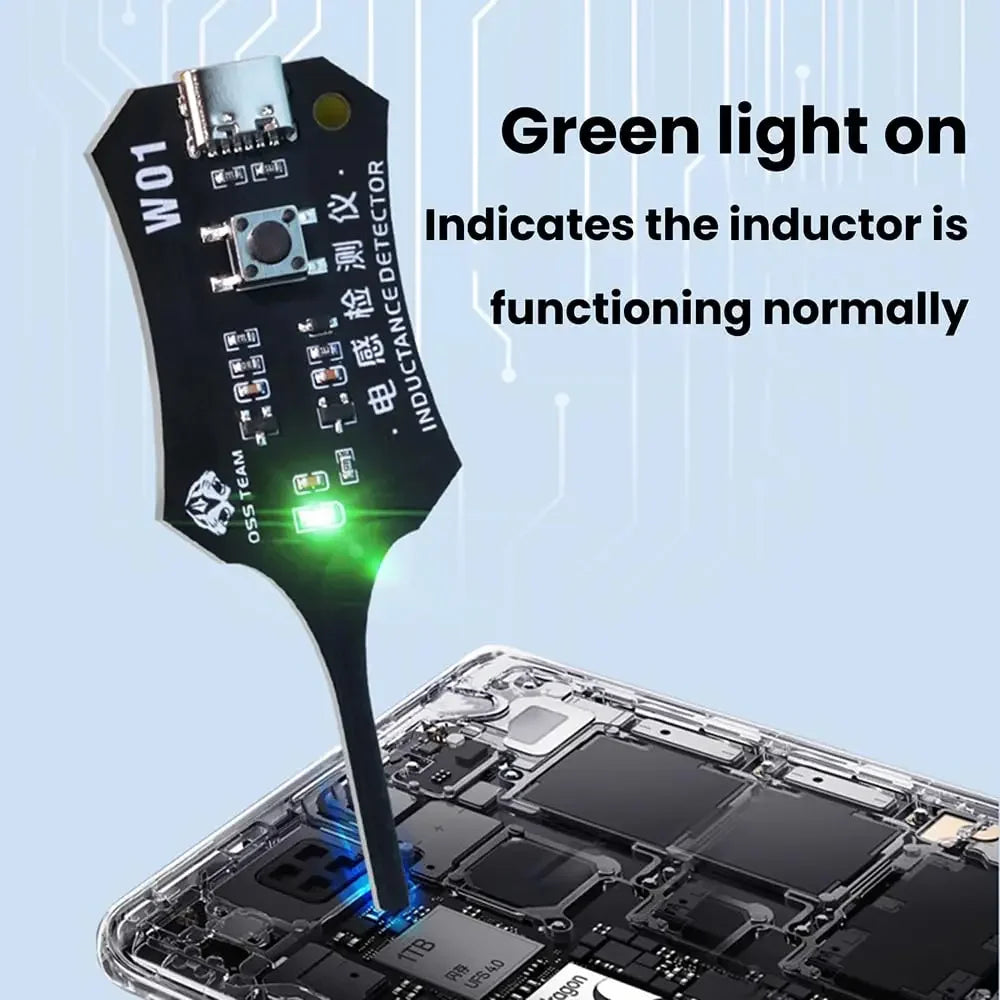W01 Inductor Detector – Phone Motherboard Coil Tester Tool PCB Coil Tester HIP