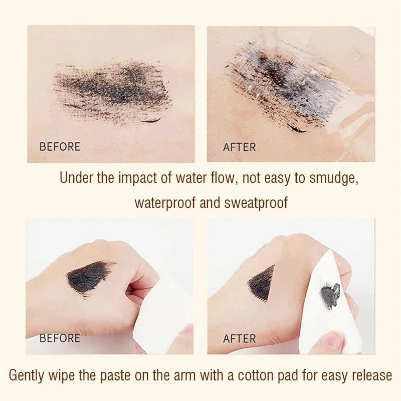2/1pcs Black Brown Mascara Extra Volume Ultra-fine Small Brush 3D Lengthens Waterproof Natural Women Makeup Korean Cosmetics HIP