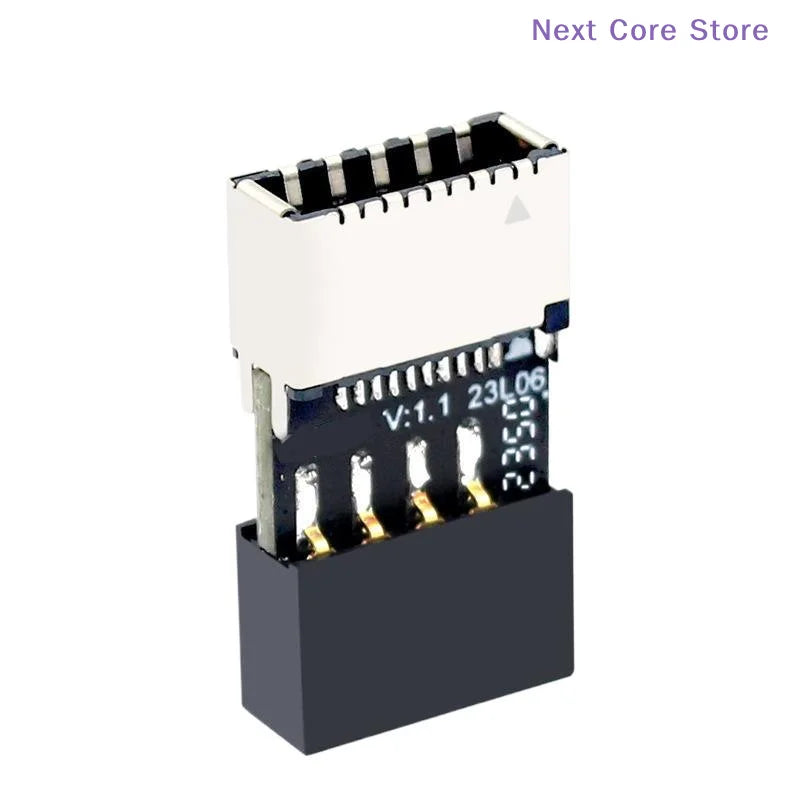 USB 2.0 9-Pin to Type-C Type-E Female Motherboard Adapter Motherboard USB Adapter HIP