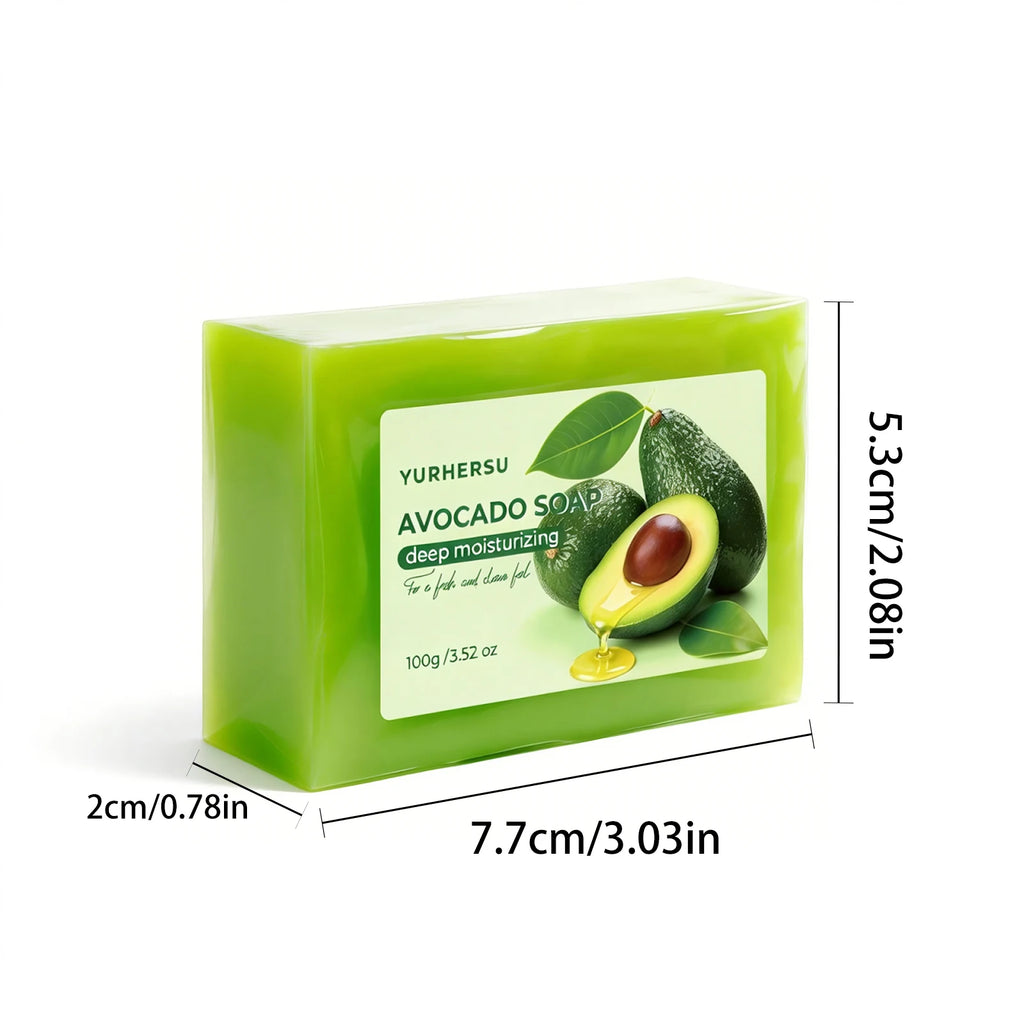 Organic Avocado Extract Soap – Hydrating & Brightening Bar Handmade Soap Bar HIP