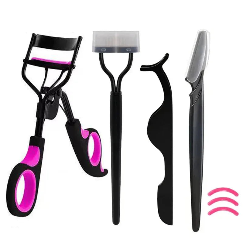 Stainless Steel Eyelash Curler & Lash Lift Tool – Portable Eyelash Curler HIP C676-4pcs