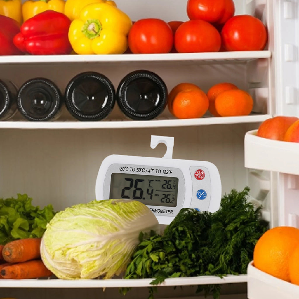 Kitchen Large LCD Refrigerator Fridge Freezer Digital Thermometer with Adjustable Stand/Hanger Freezer Thermometer HIP