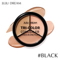 JUJU Dream 3-Color Concealer Palette – Full Coverage Contour Concealer Palette HIP BLACK