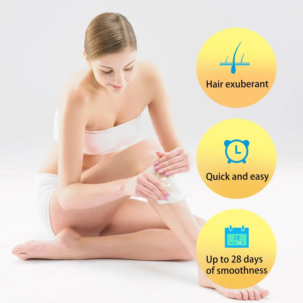 5pcs Rapid Effective Wax Strips for Hair Removal Double-Side Long Lasting Depilation Women Safe Paper For Legs/Bikini/Arm/Neck HIP