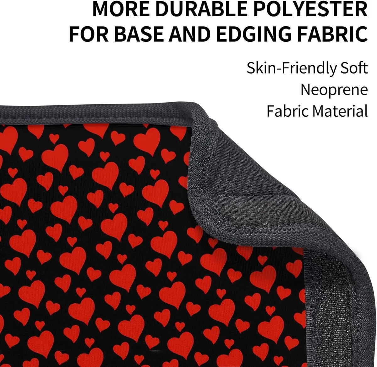 Red Hearts Car Seat Belt Covers 2-Pack – Shoulder Strap Pads Seat Belt Cover HIP