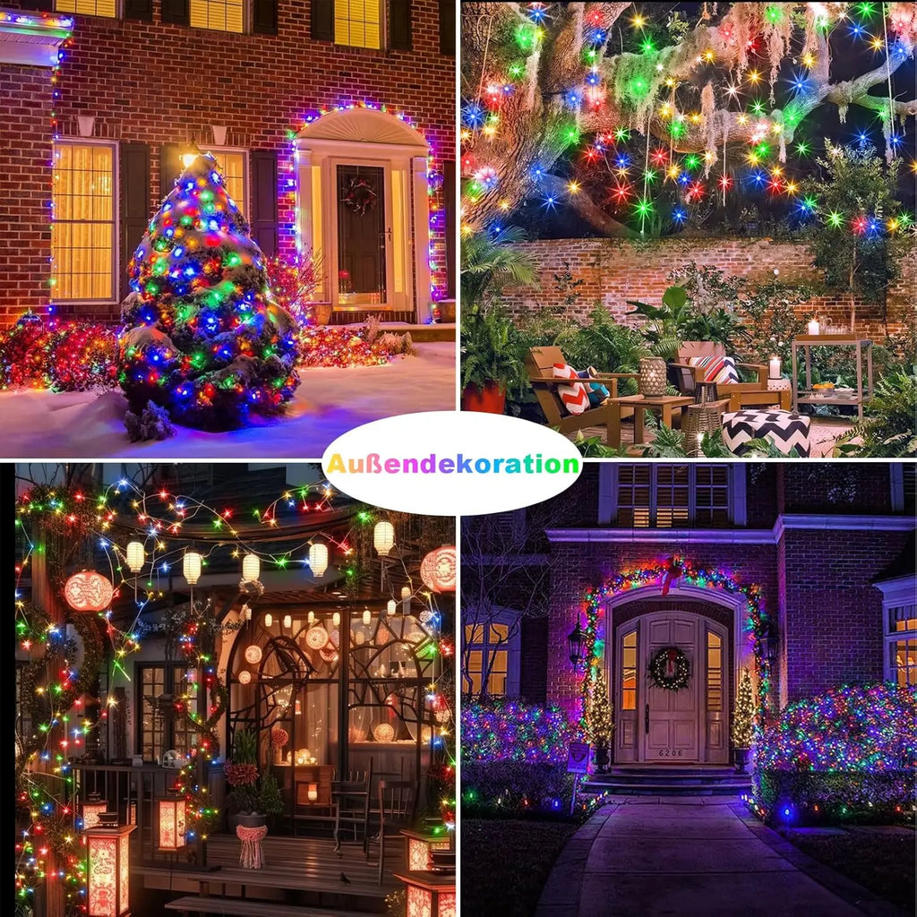 300 LED Solar String Lights – IP65 Waterproof, 8 Modes Solar String Lights HIP