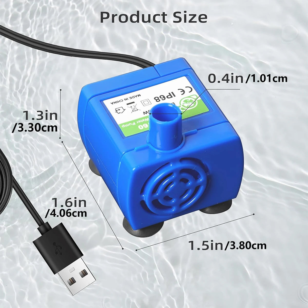 Cat Water Fountain Pump, Pet Fountain Led Replacement Pump DR-DC160 Motor, Suitable For Flower-Shaped Faucet Cat Water Dispenser HIP
