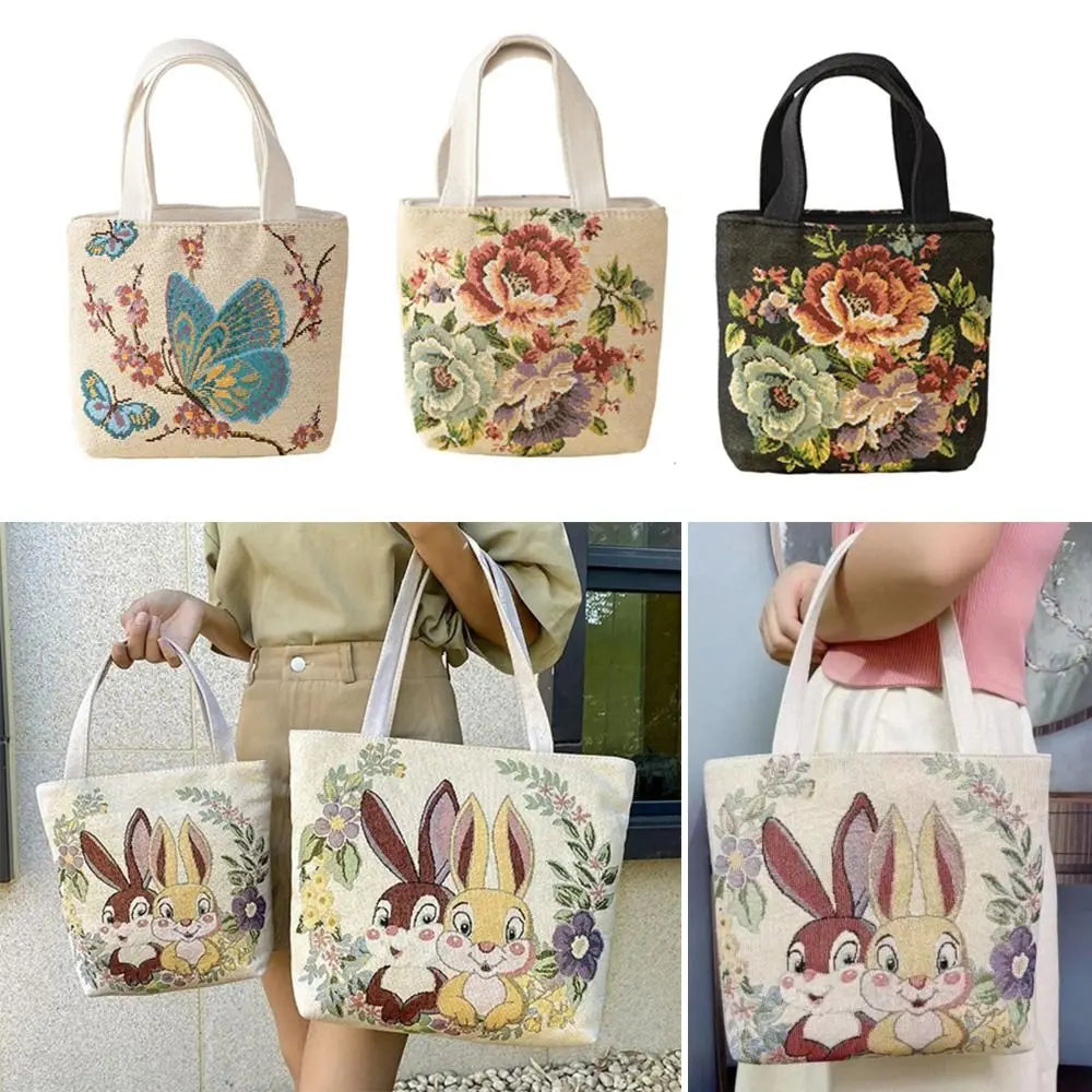 Cartoon Cat Canvas Tote Bag – Large Reusable Handbag Canvas Tote Bag HIP