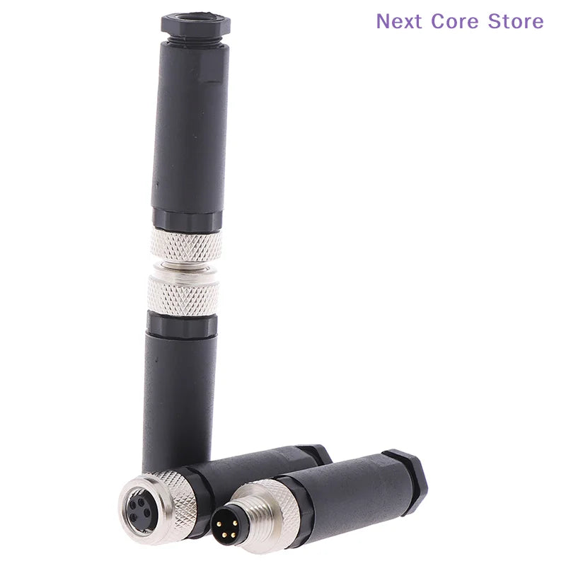 M8 Sensor Connector 3/4 Pin Male Female Straight Angle Plug Sensor Connector Plug HIP