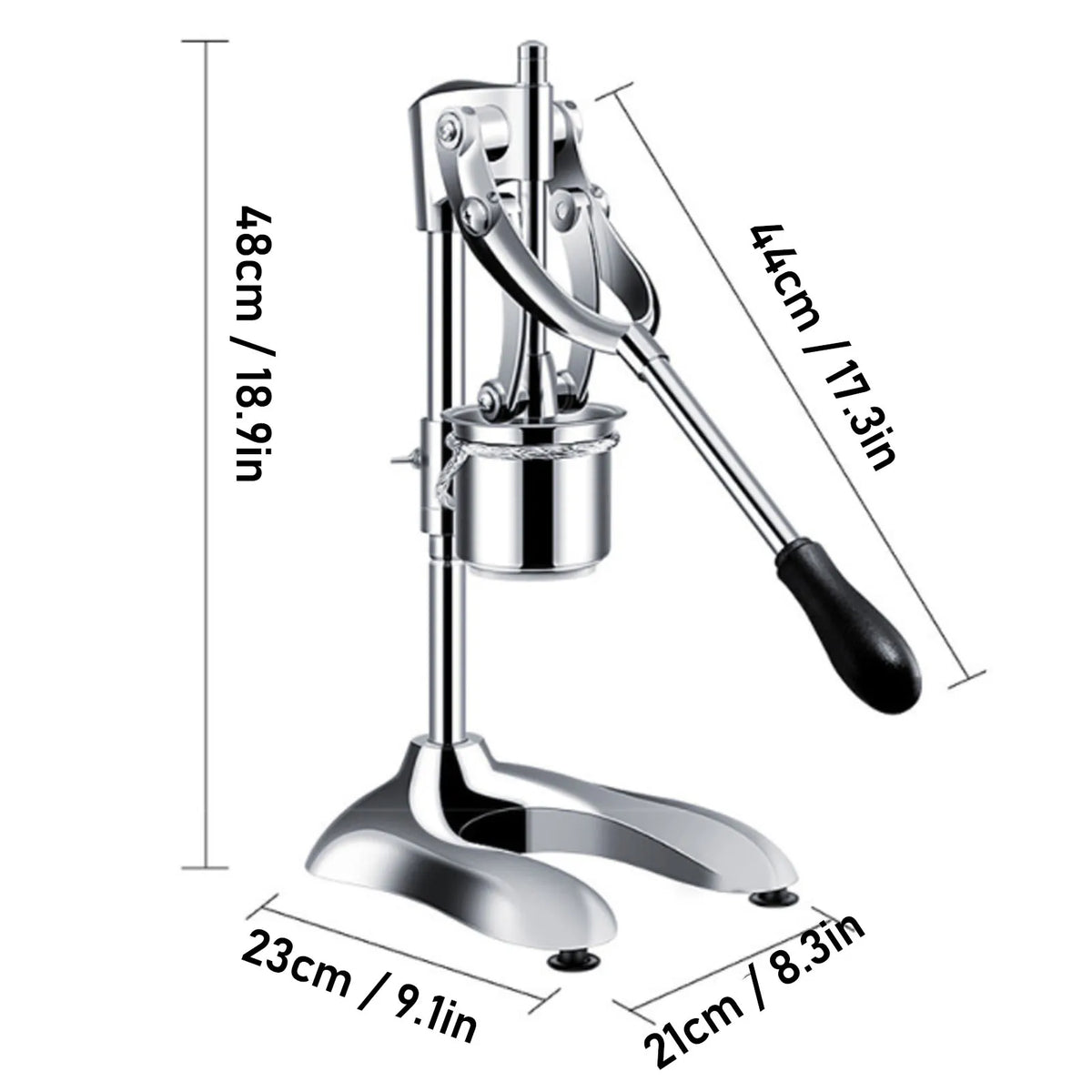 Manual Long French Fries Squeezer 30cm Evenly Pressing Stainless Steel Potato Extruder for Restaurant Long French Fries Extruder HIP