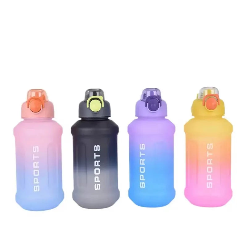 1300ml Color-Changing Gradient Sports Water Bottle with Straw Sports Water Bottle HIP