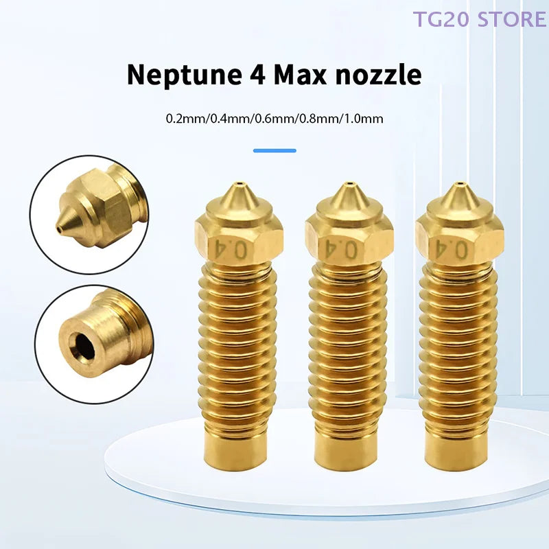 3D Printer Nozzles for Elegoo Neptune 4 Plus & Max | 5 Sizes 3D Printer Nozzle HIP