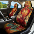 Stained Glass Floral Heart Car Seat Covers – Set of 2 Car Seat Covers HIP 1