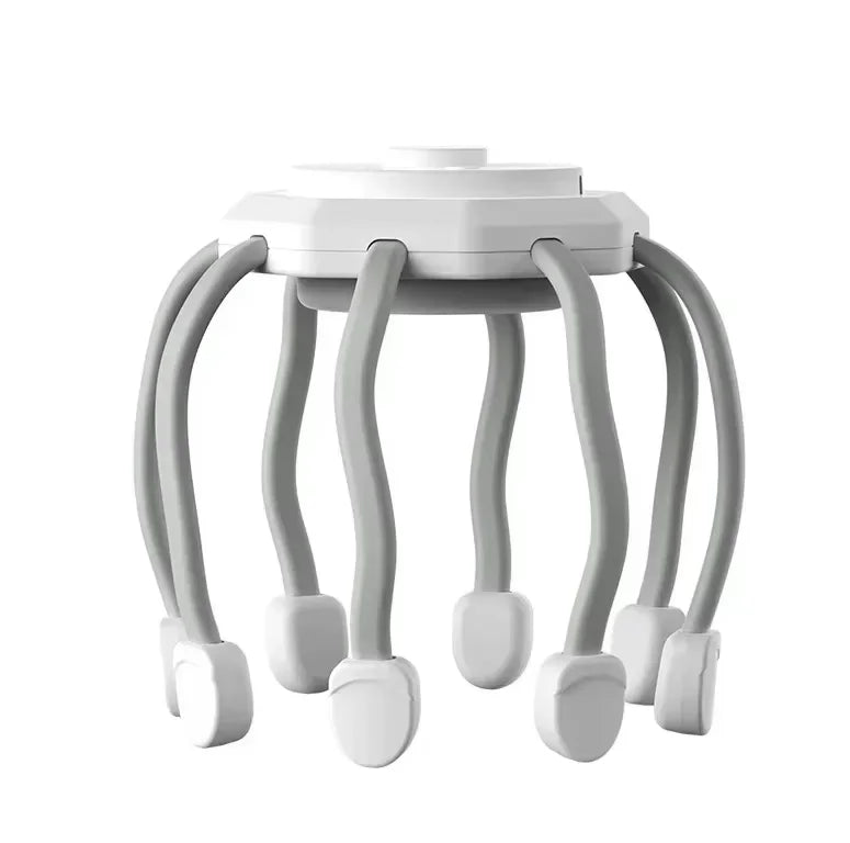 Electric Scalp Massager – 8-Frequency Vibrating Head Massager Scalp Massager HIP white