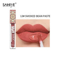 SANIYE Brand Makeup Nude Lip Gloss Waterproof Liquid Matte Lipstick Long Lasting 4g Quick Dry Red Lip Gloss Cosmetics HIP 13