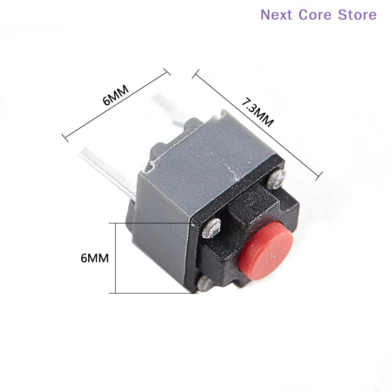 10-Pack Kailh Silent Mouse Micro Switches 6×6×7.3mm Mouse Micro Switch HIP