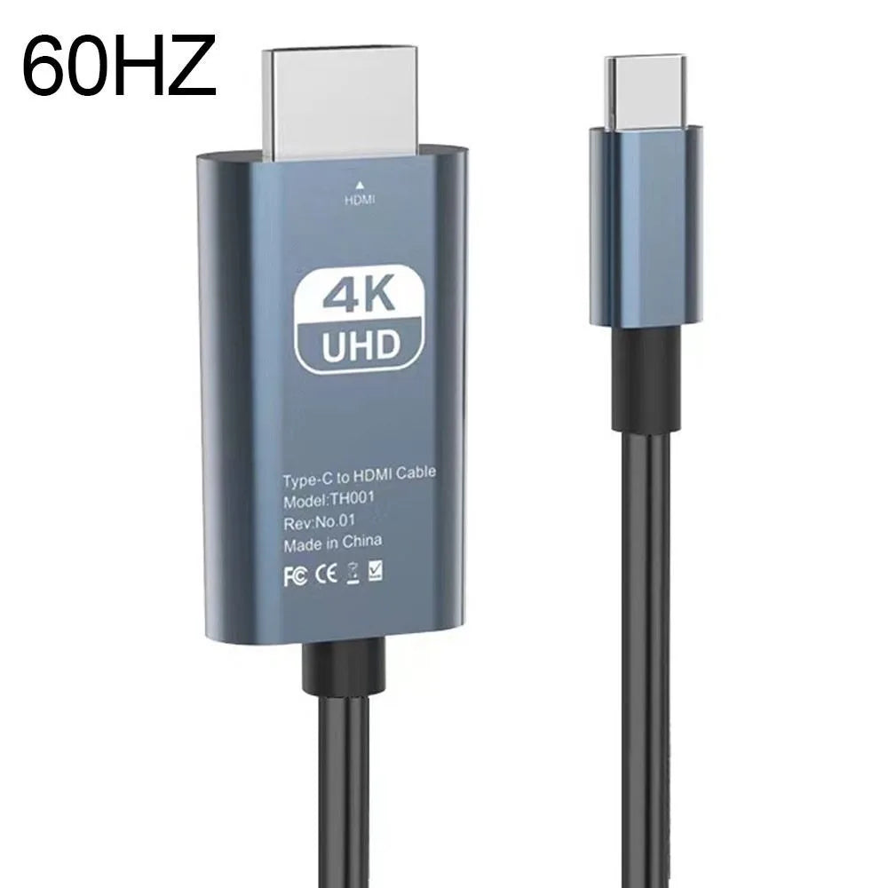 USB-C to HDMI Cable 4K@30Hz – 1.8M Plug & Play Adapter HDMI Adapter Cable HIP 60HZ