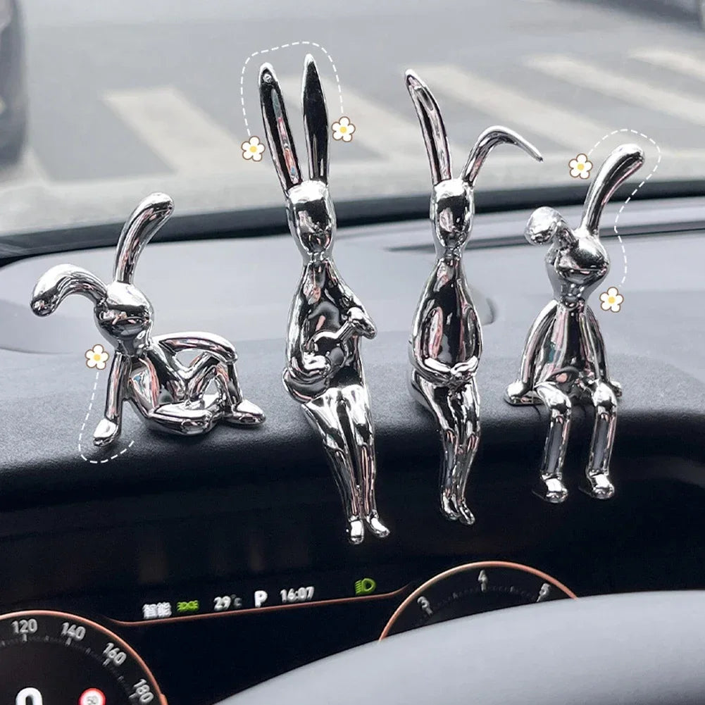 Cute Rabbit Animal Figurine Home Decoration Accessories Living Room Decoration Home Decor Desk Decoration Nordic Modern Style HIP