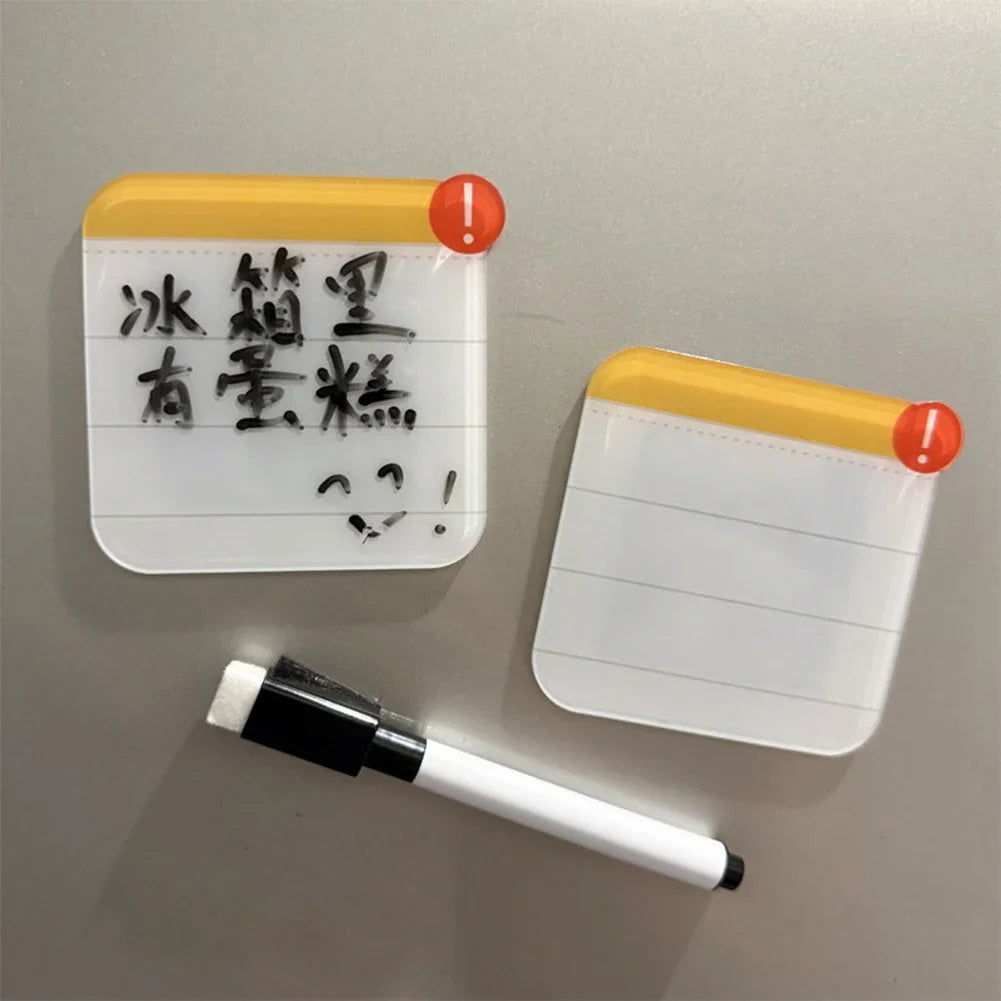 Creative Exclamation Mark Pop-up Refrigerator Message Magnet Reusable Dry Erasable Message Board Kitchen Home Decoration HIP