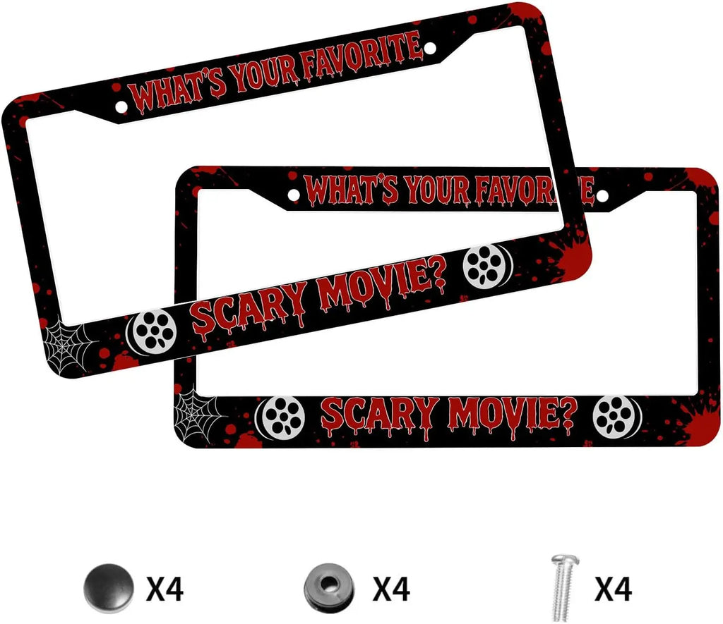 Halloween Horror License Plate Frame – Blood Red & Black License Plate Frame HIP