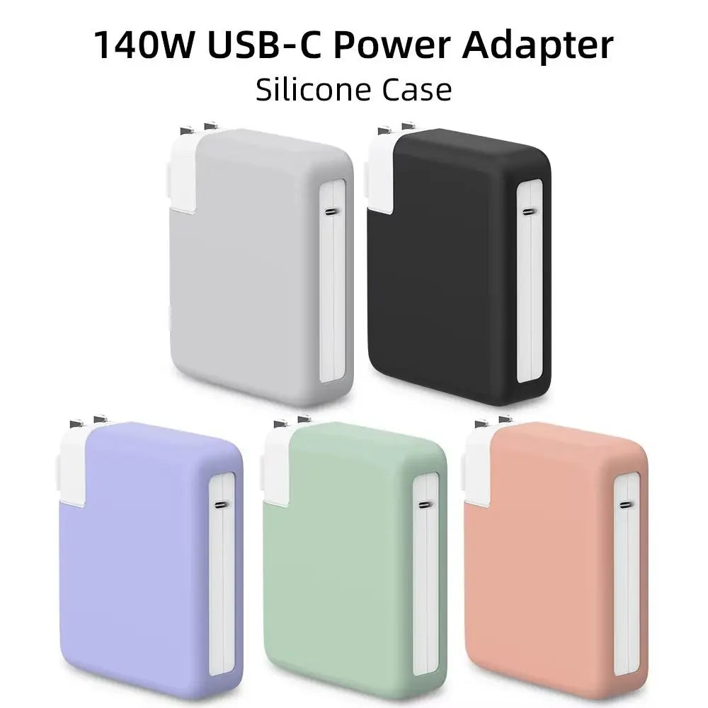 Silicone Case for MacBook Pro 140W USB-C Charger Adapter Cover Charger Adapter Case HIP