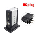 USB 7-Port Powered Hub with AC Adapter for PC & Laptop USB Hub HIP US