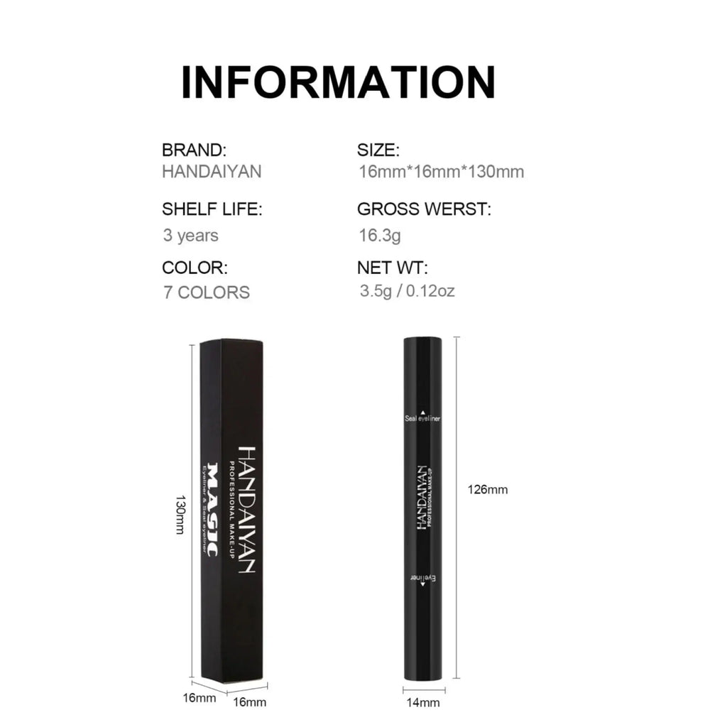 Handaiyan 2-in-1 Triangle Liquid Eyeliner Stamp – Waterproof Liquid Eyeliner Stamp HIP