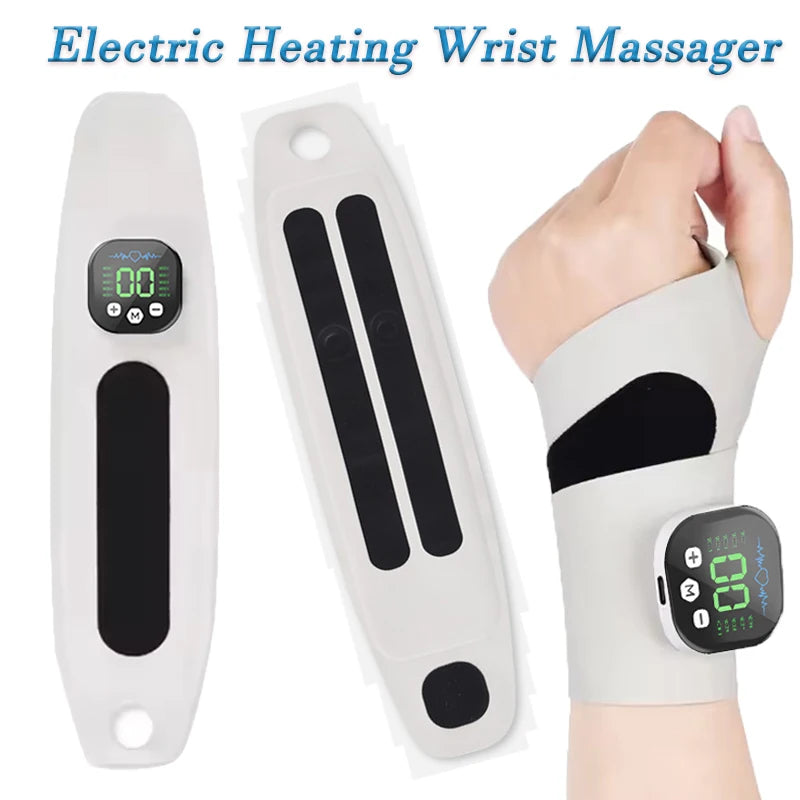 CAMMUO Electric Heating Wrist Massager – Heat & Vibration Wrist Massager HIP