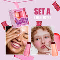 MLSMILE 2-in-1 Jelly Blush & Lip Tint Stick Set – 2 PCS Jelly Blush Tint Set HIP SET A