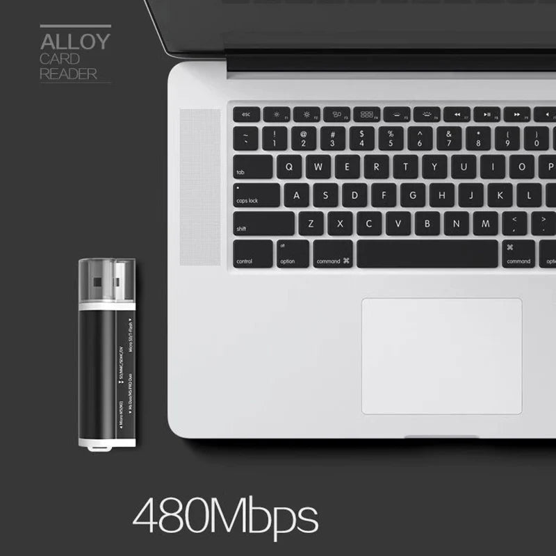 Mini USB 2.0 Multi-Card Reader – SD, Micro SD, MS, MMC USB Card Reader HIP