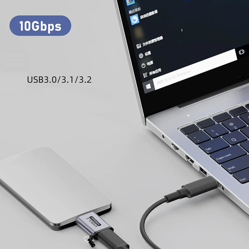 Micro B to USB-C & USB-A Adapter for HDD SSD Data Transfer USB Cable Adapter HIP