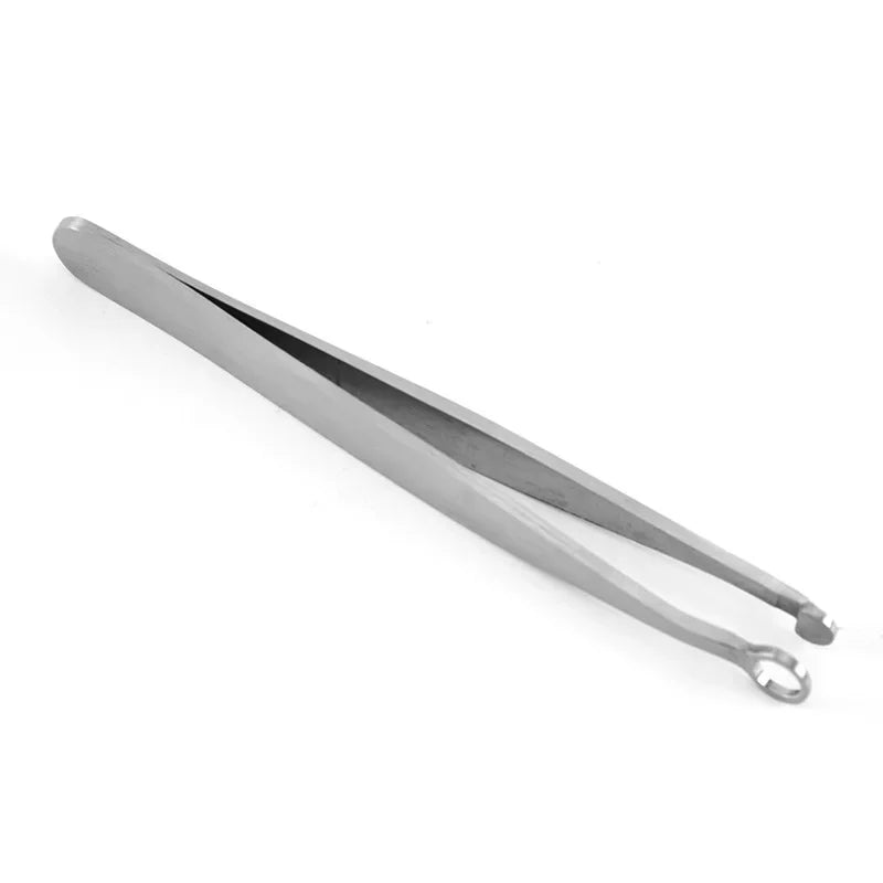 Stainless Steel Nose & Eyebrow Hair Trimming Tweezers Nose Hair Trimmer HIP