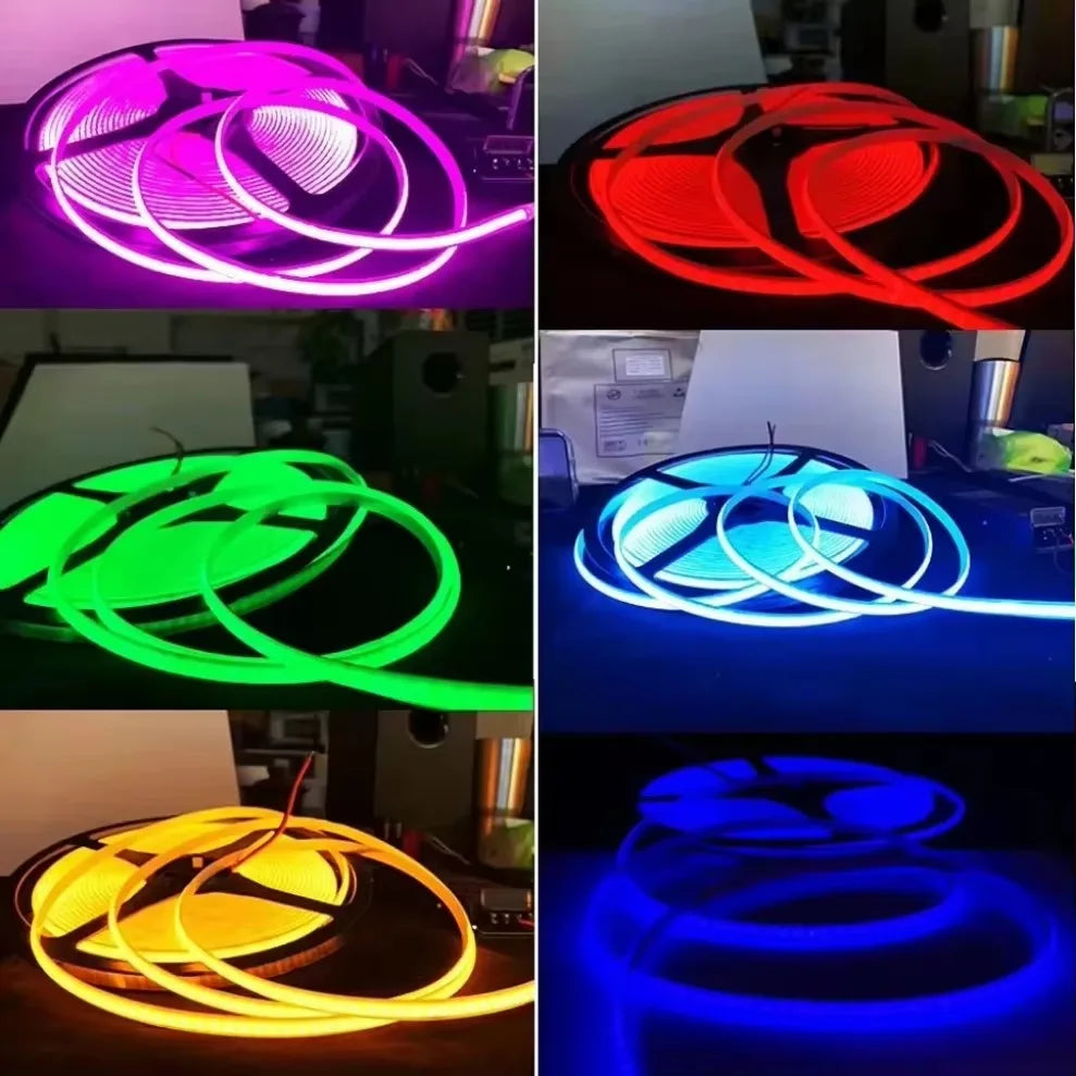 5M USB COB LED Strip 5V 320LEDs/M Dimmable Touch Sensor Light COB LED Strip Light HIP