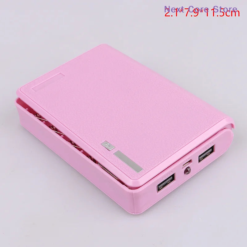 4×18650 DIY Power Bank Case – 5V Dual USB Charging Shell DIY Power Bank Case HIP