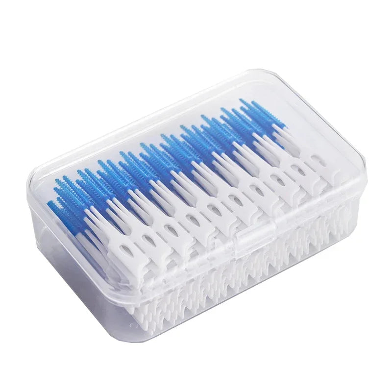 RUZOFO 200/400pc Silicone Interdental Brushes – Oral Care Interdental Brush HIP