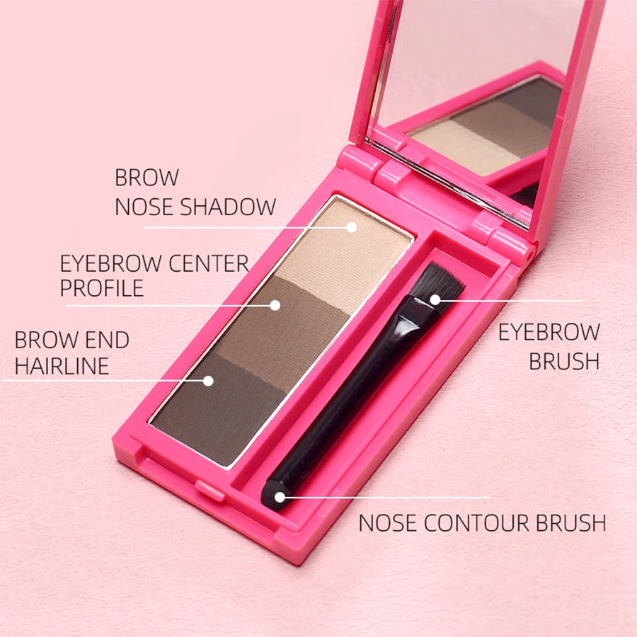 Waterproof Eyebrow Powder Palette with Brush – FAIRY GIRL Eyebrow Powder Palette HIP