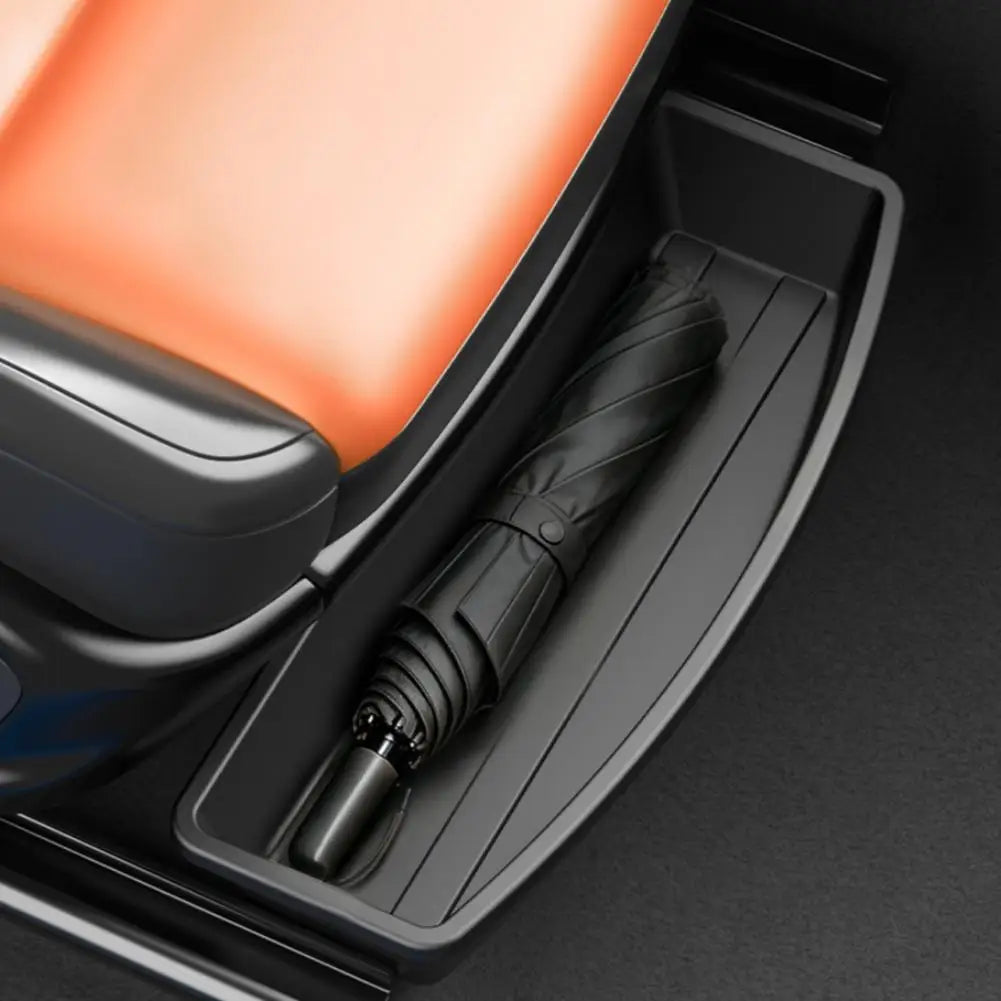 Car Under Seat Storage Tray Pull Out Organizer Box Custom Fit Hidden Drawer Waterproof Car Storage Bin for Umbrella Universal HIP